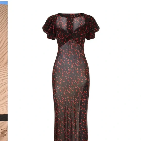 ISO Rat and Boa Magnolia Floral Dress in XS - Picture 2 of 3